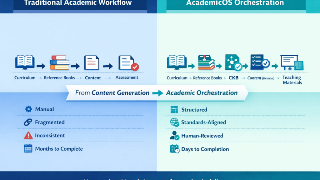 Not Another ChatGPT — Why AcademicOS Is a Shift to Academic Orchestration