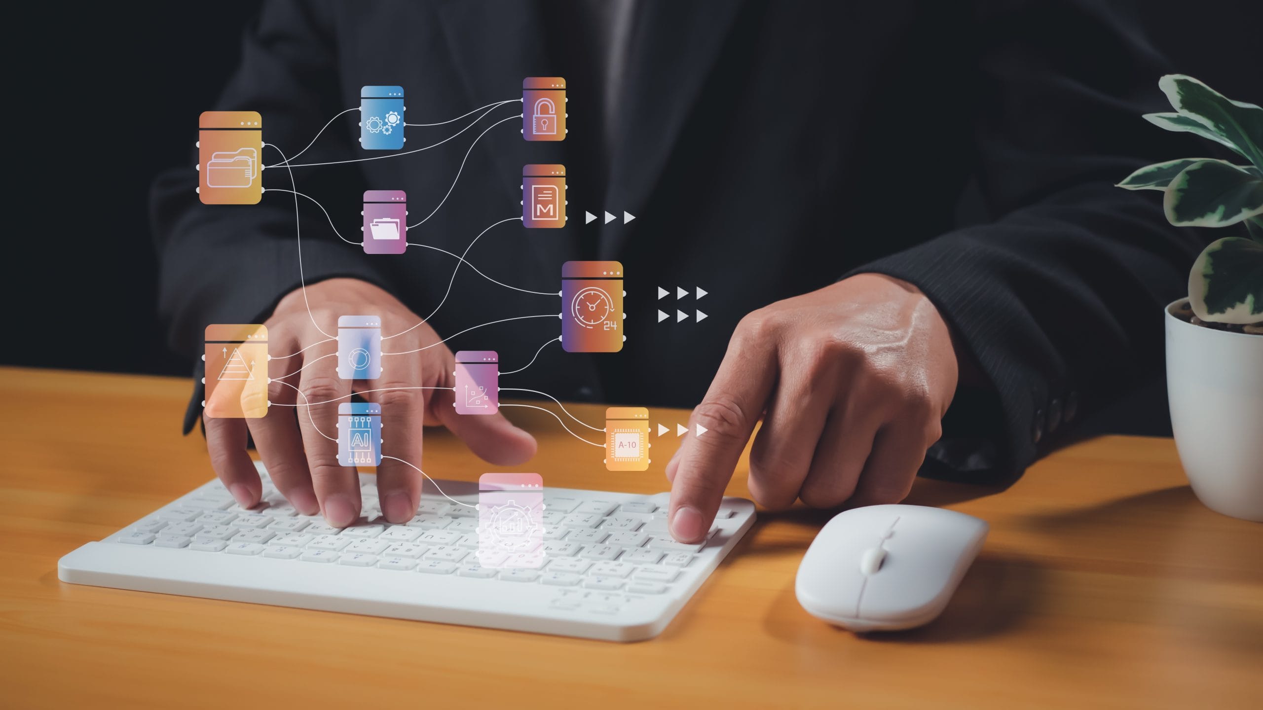 folder document management system dms open file folder with flying blank documents scaled