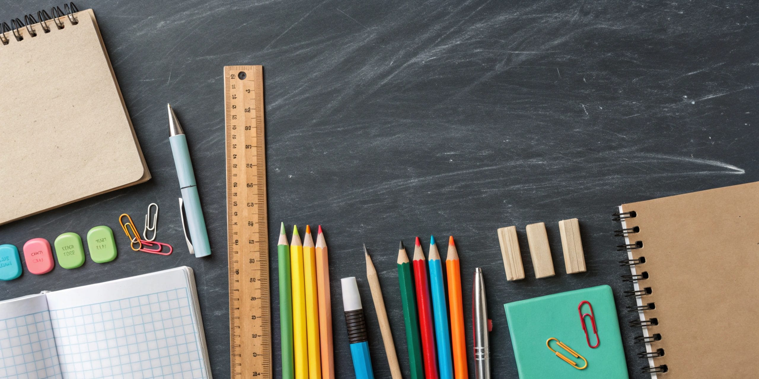 school supplies blackboard background scaled