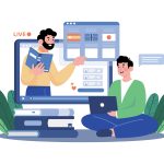 Man Learning Different Foreign Languages Online