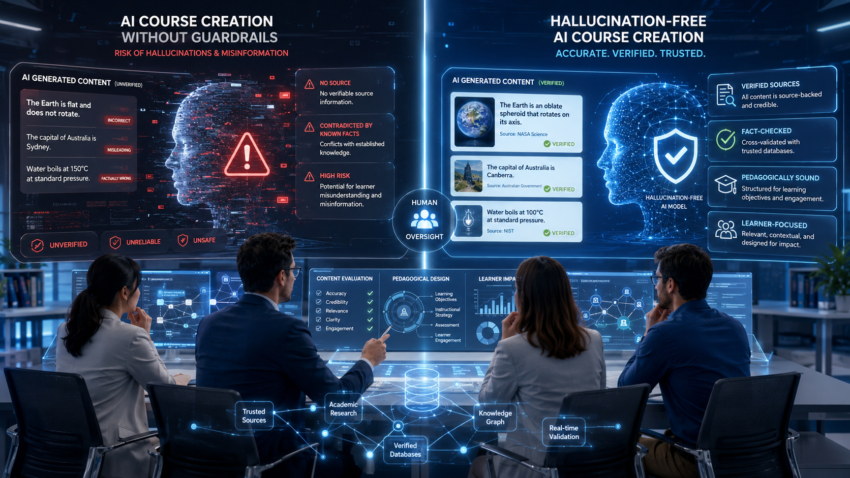 Why Hallucination Free AI Course Creation Matters and Why Accuracy Alone Is Not Enough